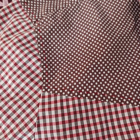 Vintage 90s Y2K Men's MOSCHINO Button Shirt Medium Short Sleeve Cotton Checkered - Picture 3 of 7
